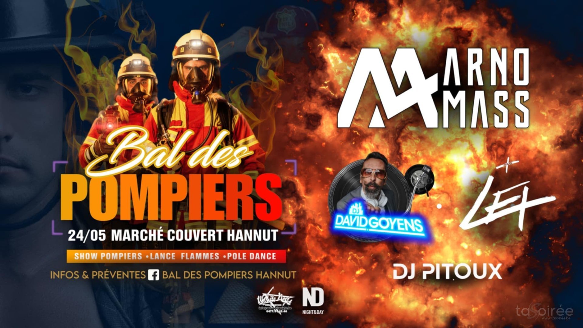 Affiche de l'événement Bal des pompiers de Hannut