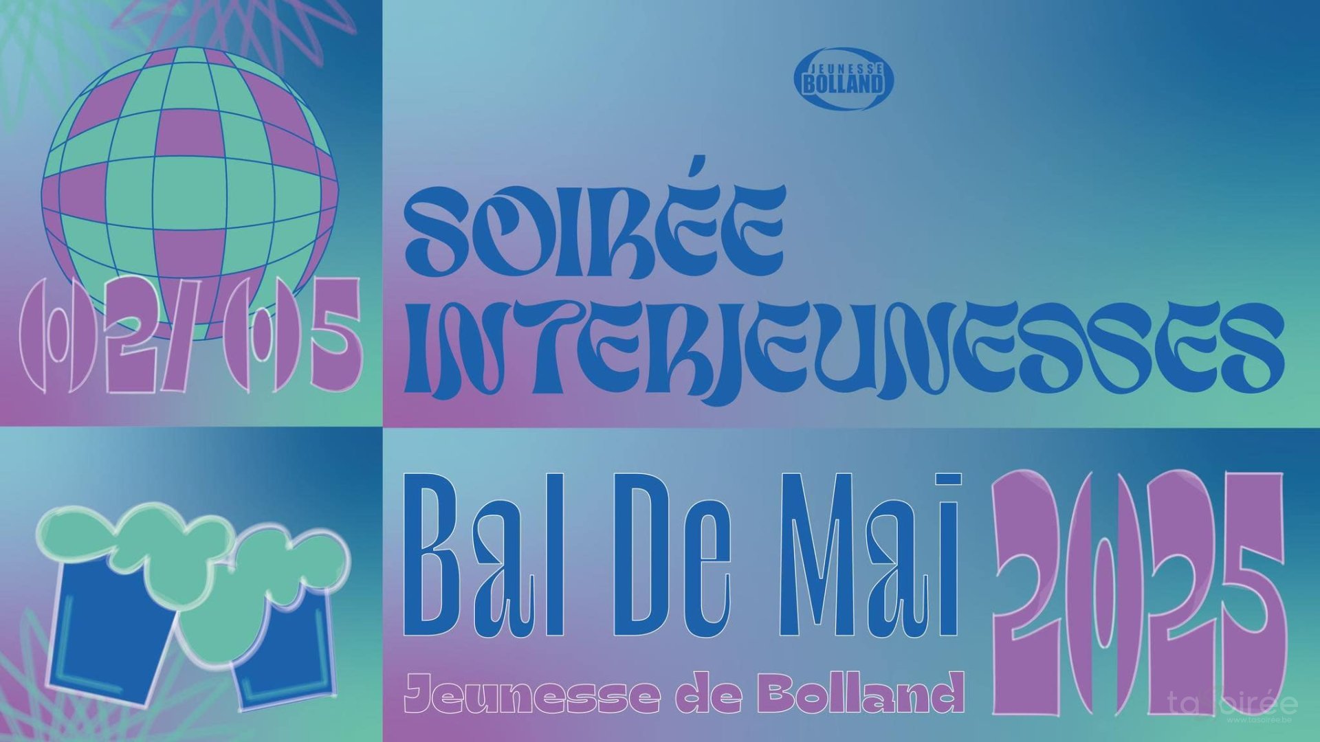 Affiche de l'événement Bal de mai - Soirée Inter-jeunesses