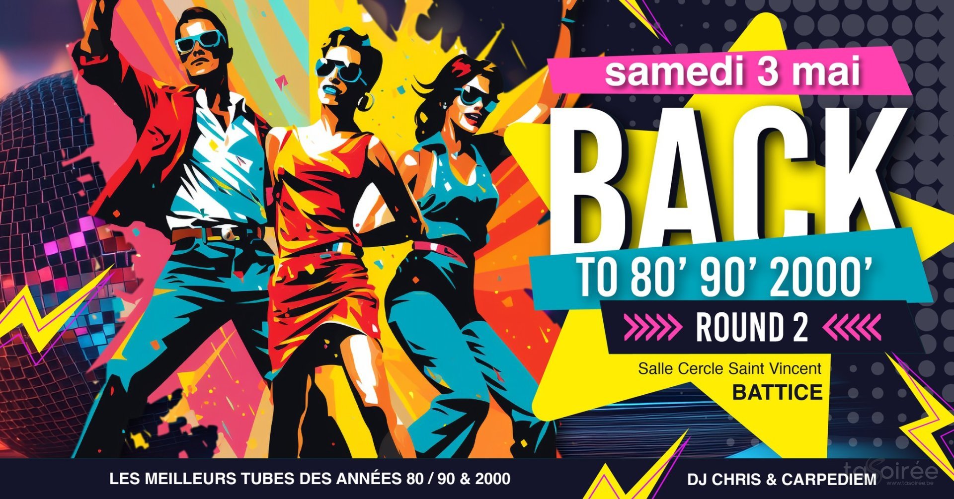 Affiche de l'événement Back To 80 / 90 & 2000 - Round 2