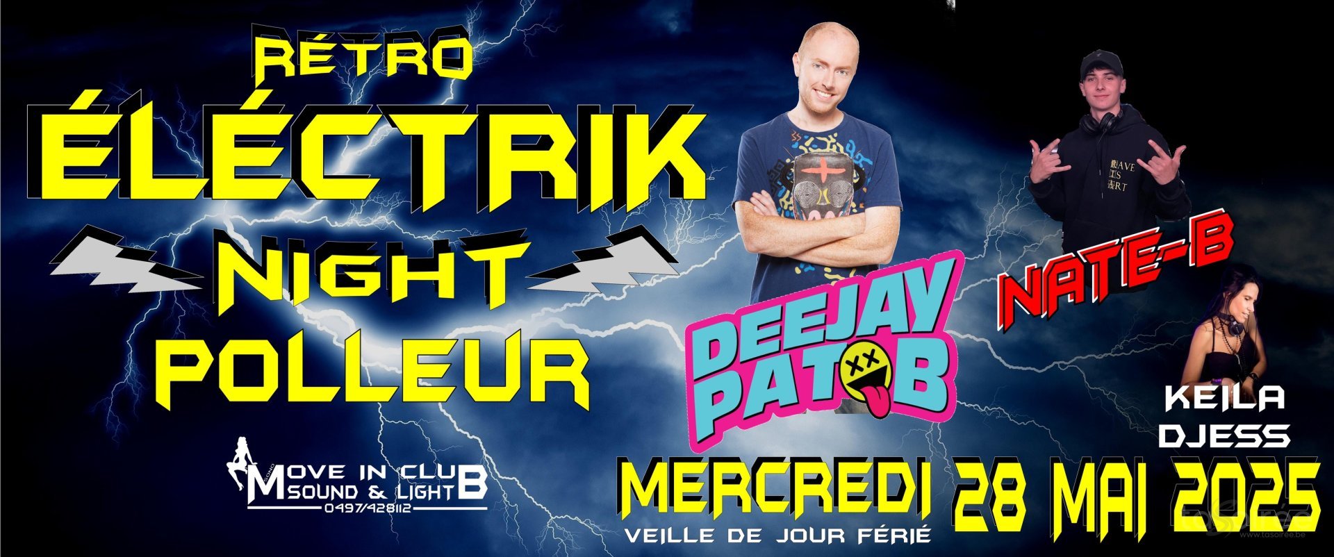 Affiche de l'événement Rétro Electrik Night