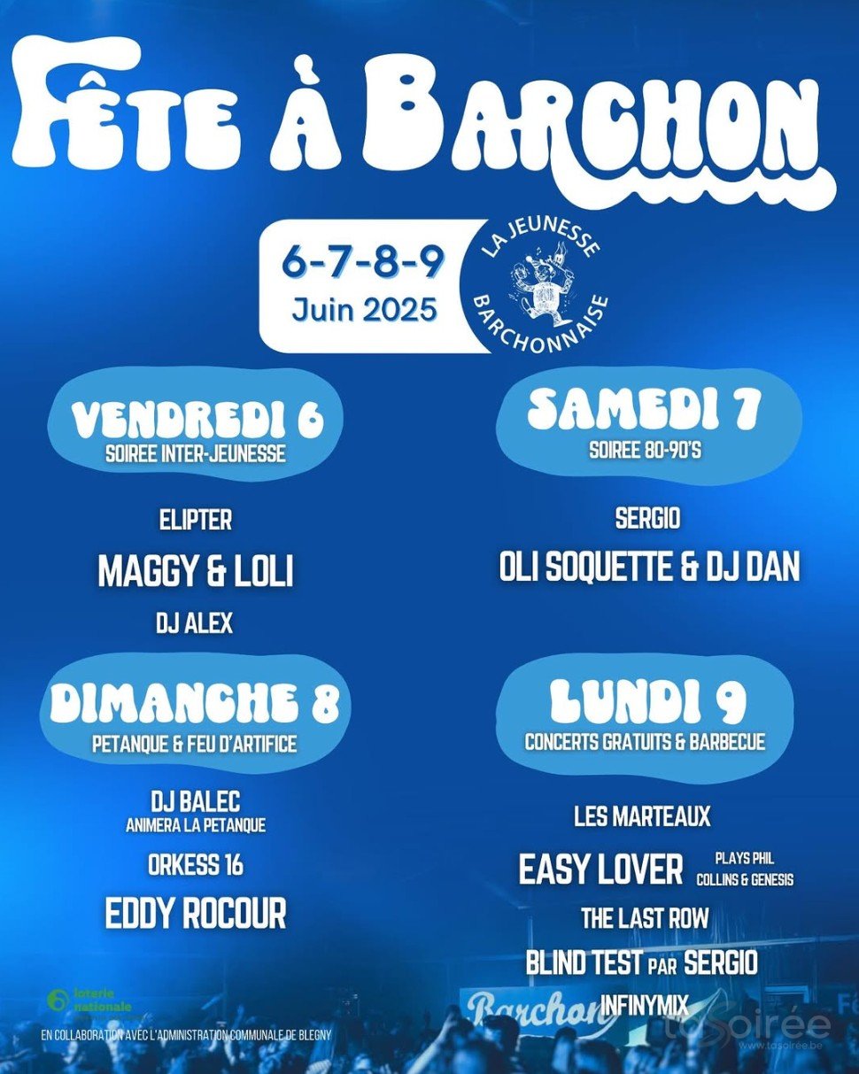 Affiche de l'événement Fête à Barchon
