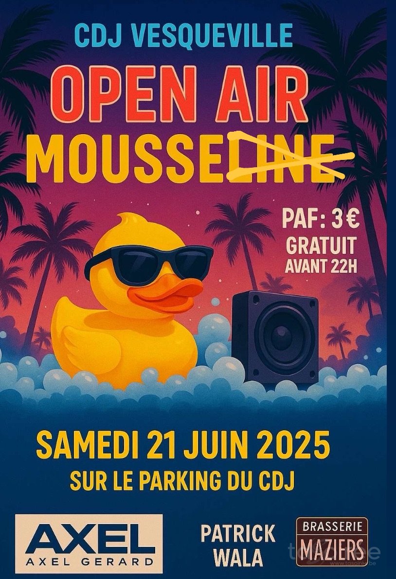 Affiche de l'événement Open Air Mousse