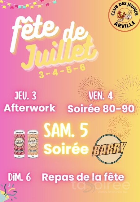 Affiche de l'événement Fête de Juillet