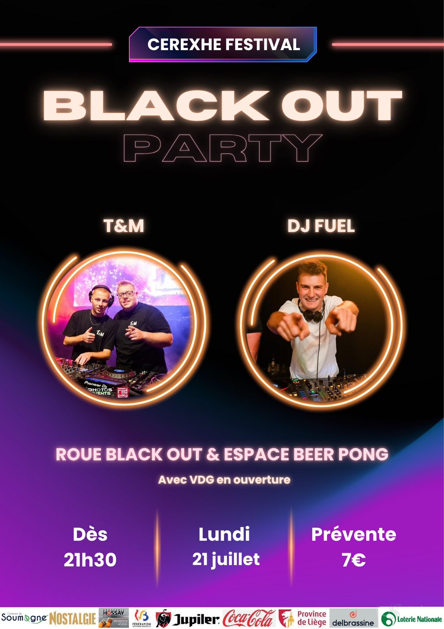 Affiche de l'événement Soirée Black Out