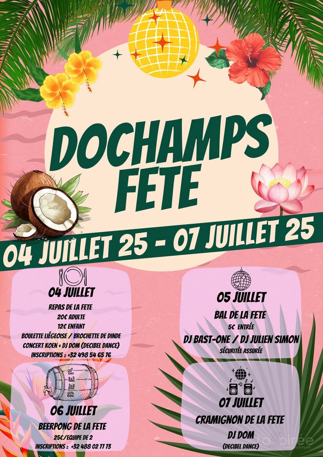 Affiche de l'événement Dochamps Fête