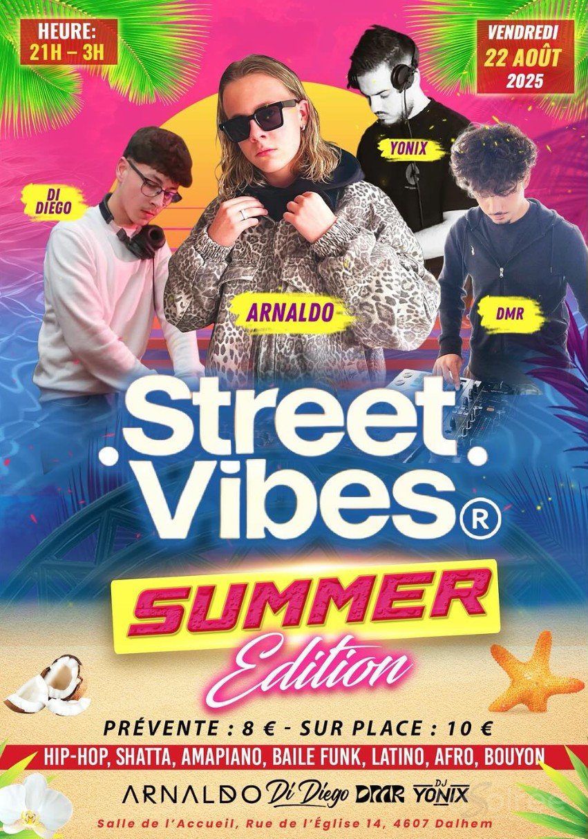 Affiche de l'événement Street Vibes - Summer Edition