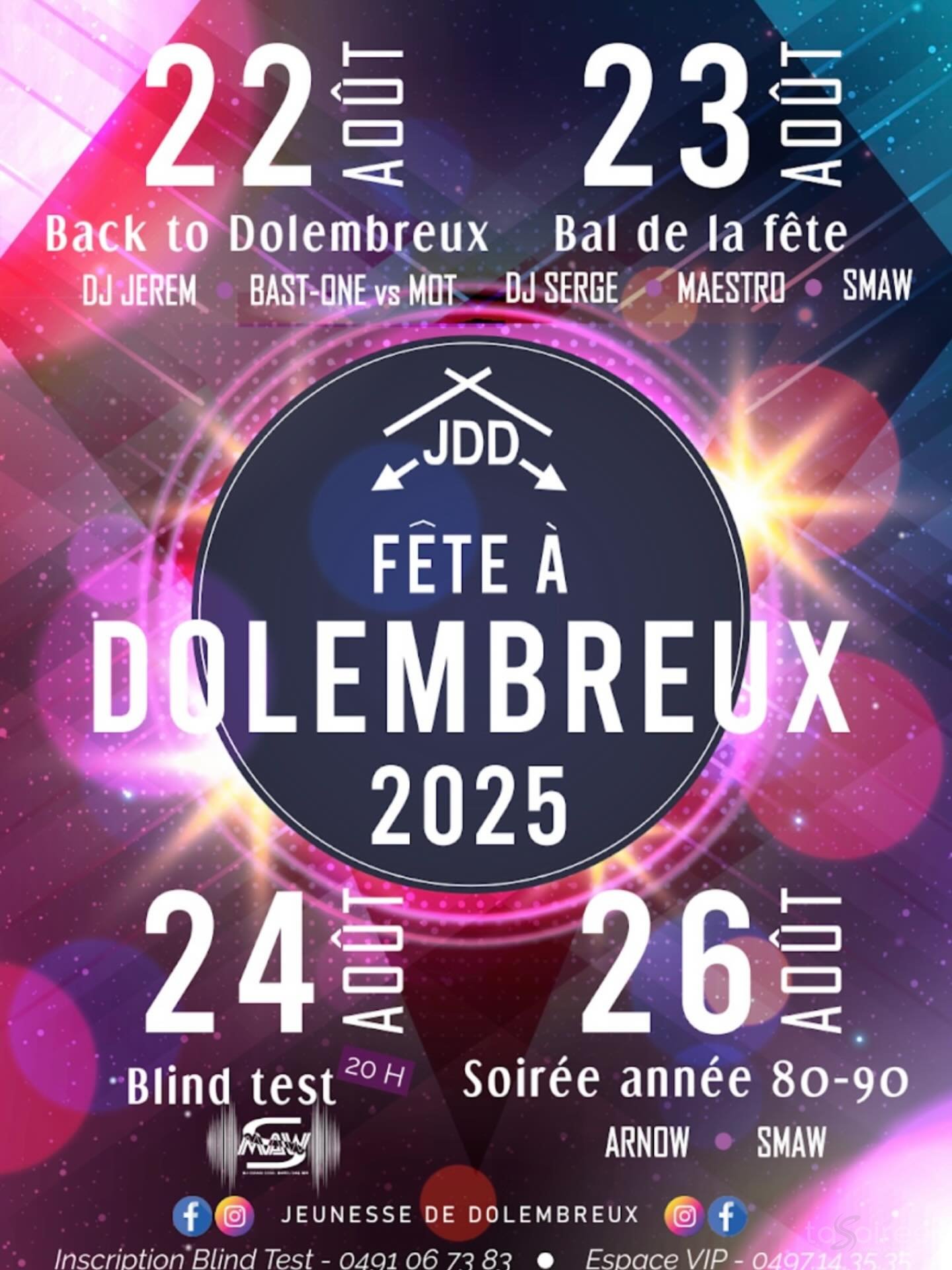 Affiche de l'événement Fête à Dolembreux 2025
