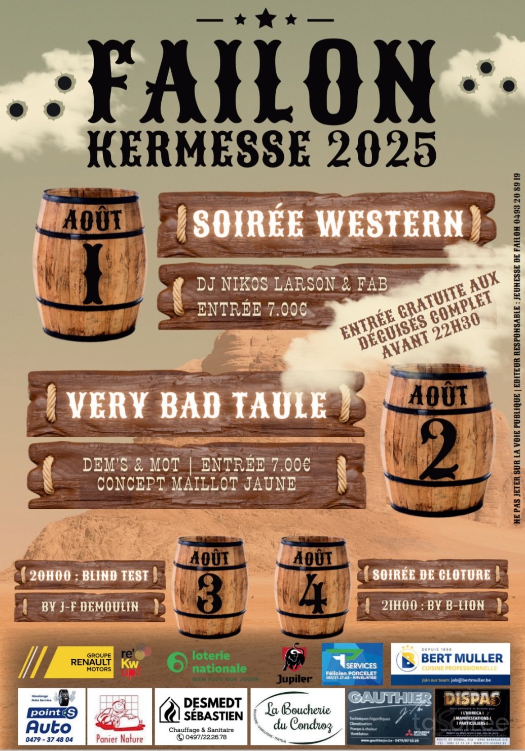 Affiche de l'événement Kermesse de Failon