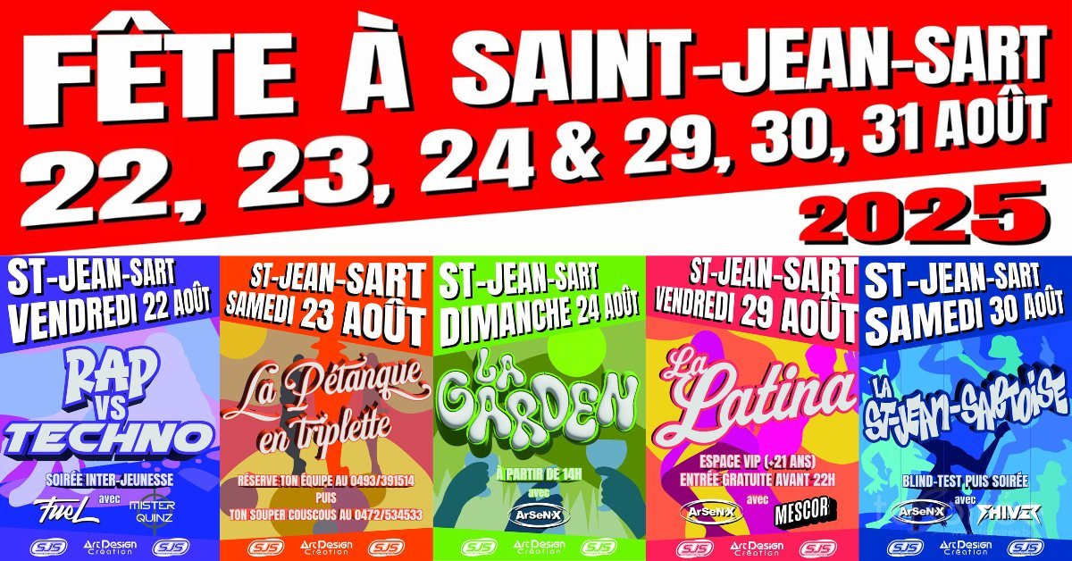 Affiche de l'événement Fête SJS 2025