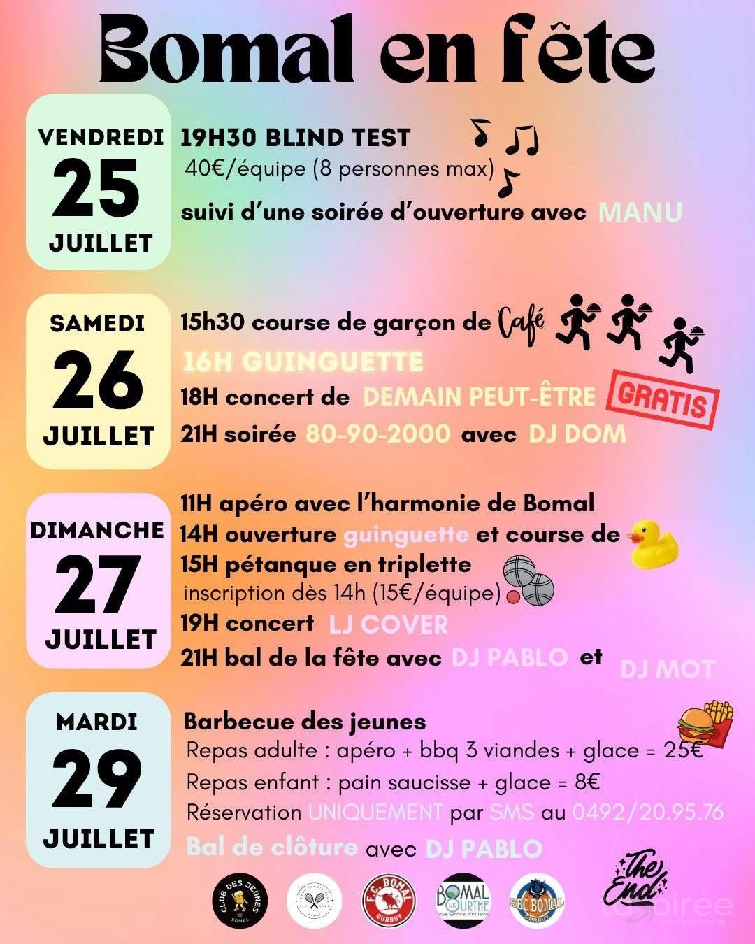 Affiche de l'événement Bomal en fête