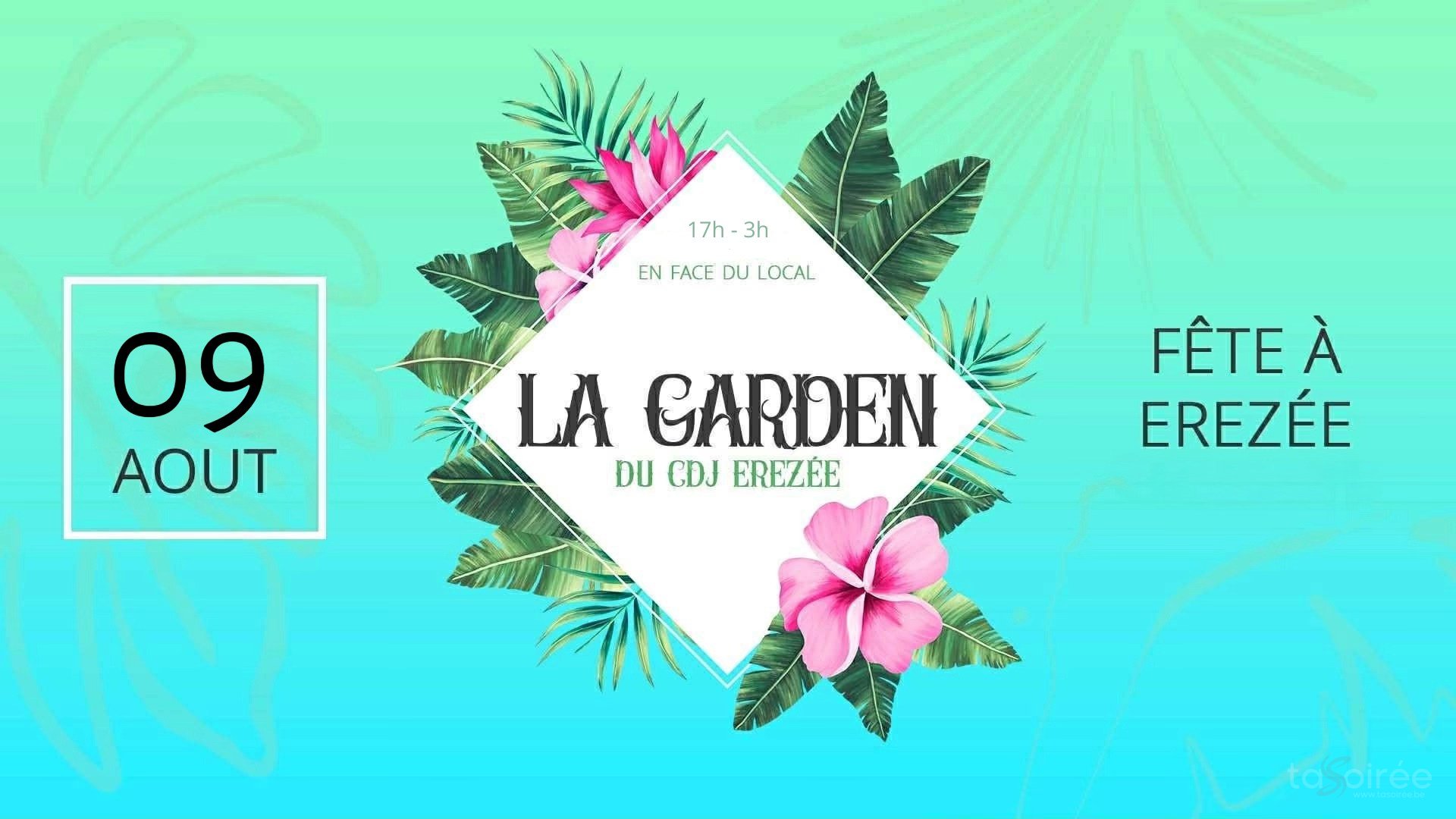 Affiche de l'événement Garden du CDJ Erezée