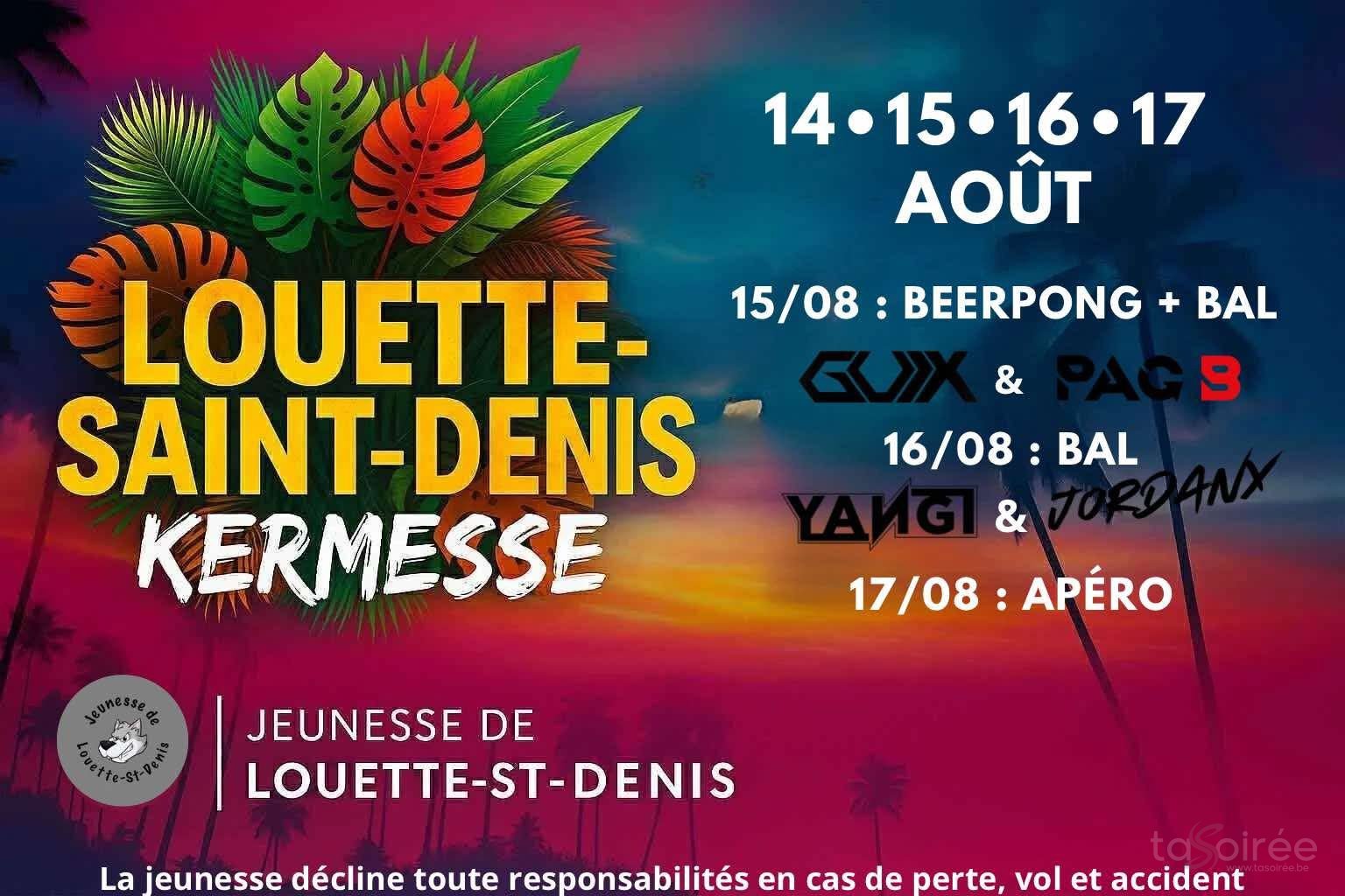 Affiche de l'événement Kermesse de Louette St. Denis [1er édition]