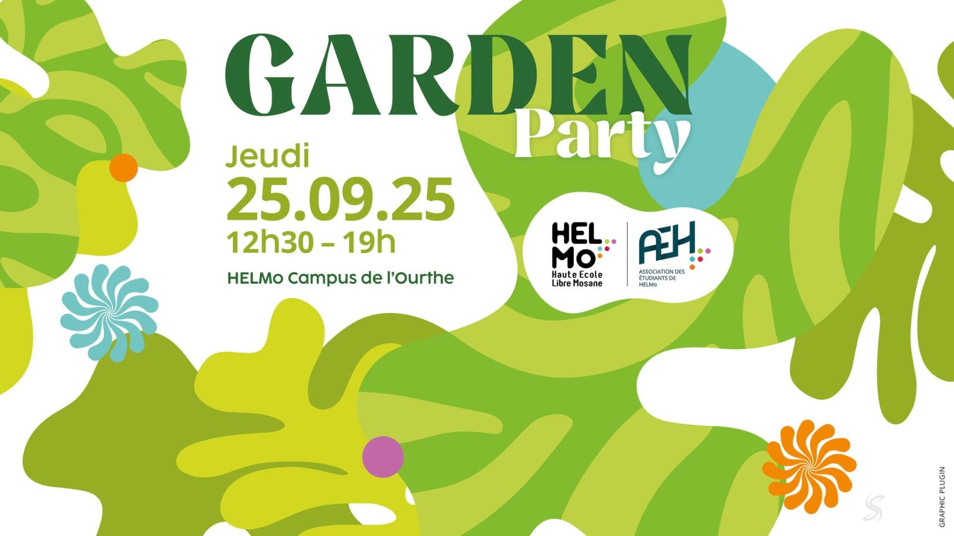 Affiche de l'événement Garden party Helmo - AEH