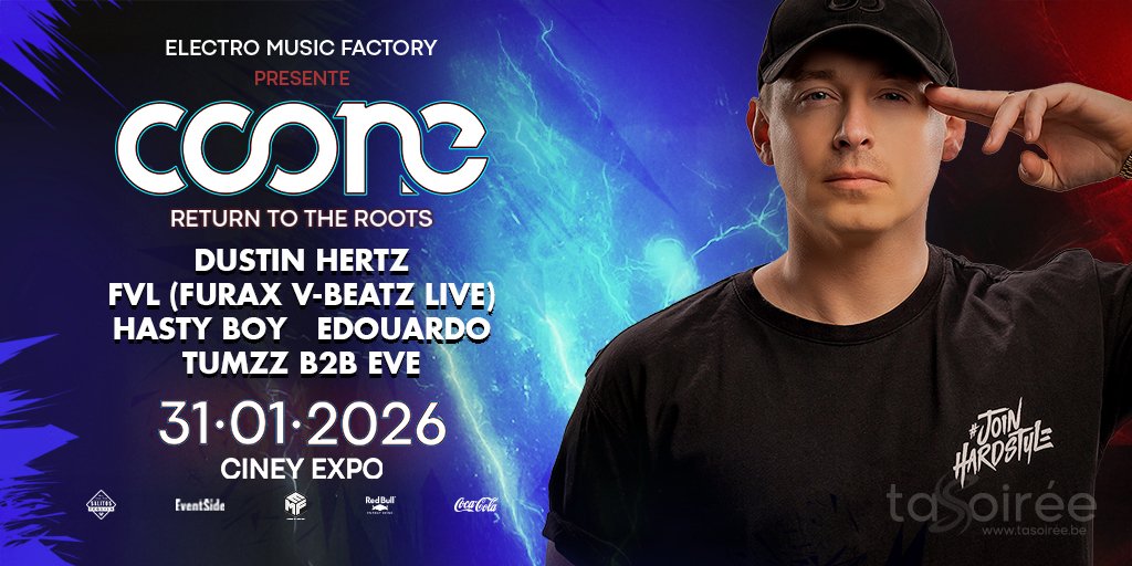 Affiche de la soirée Coone - Return To The Roots à Ciney