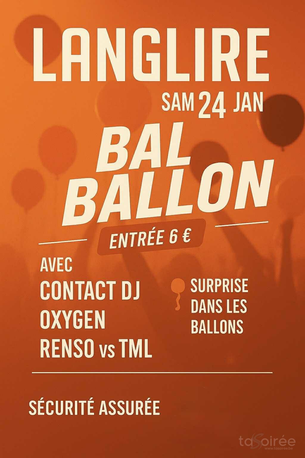 Affiche de la soirée Bal Ballon à Langlire