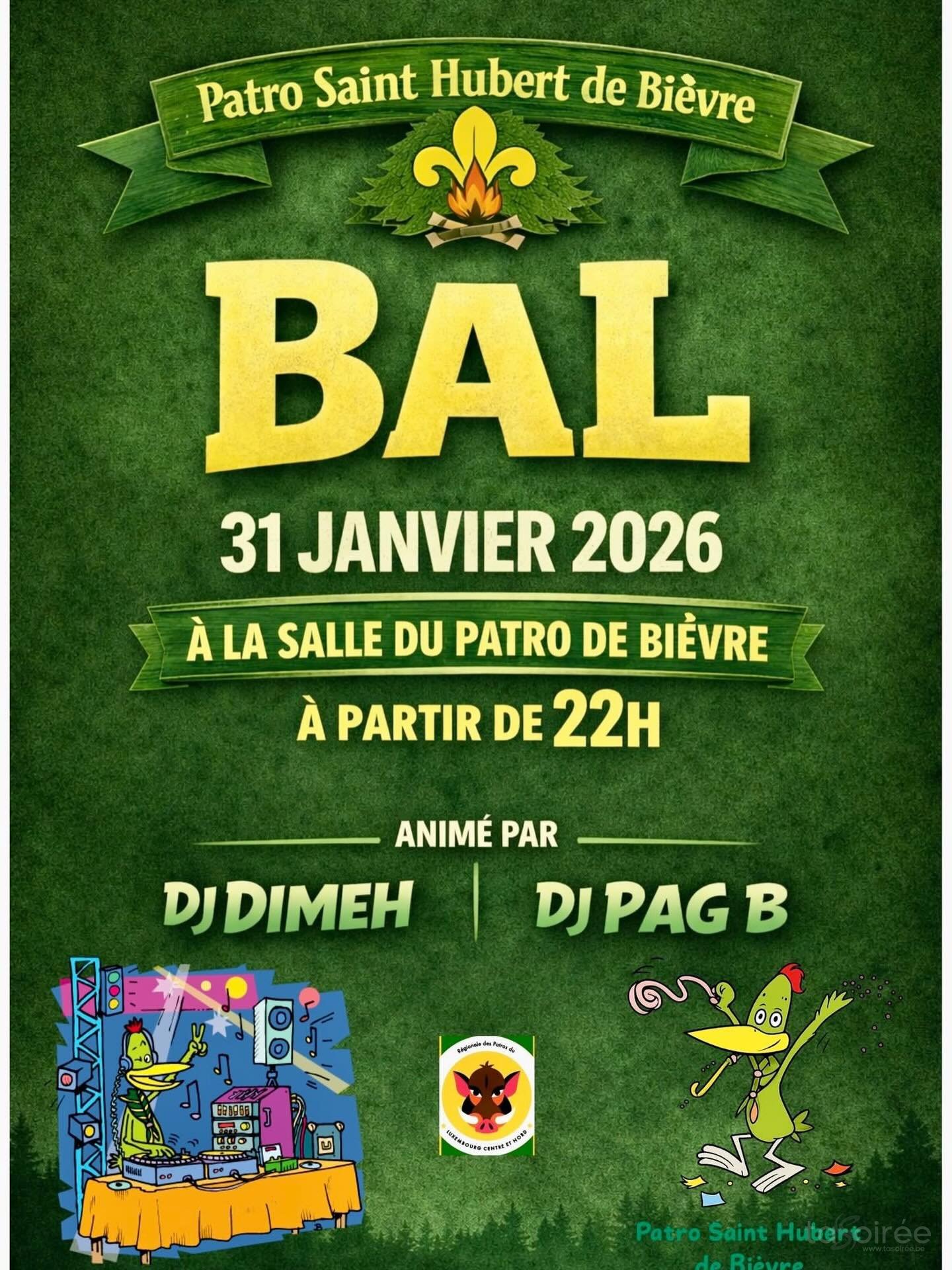 Affiche de la soirée Bal à Bièvre