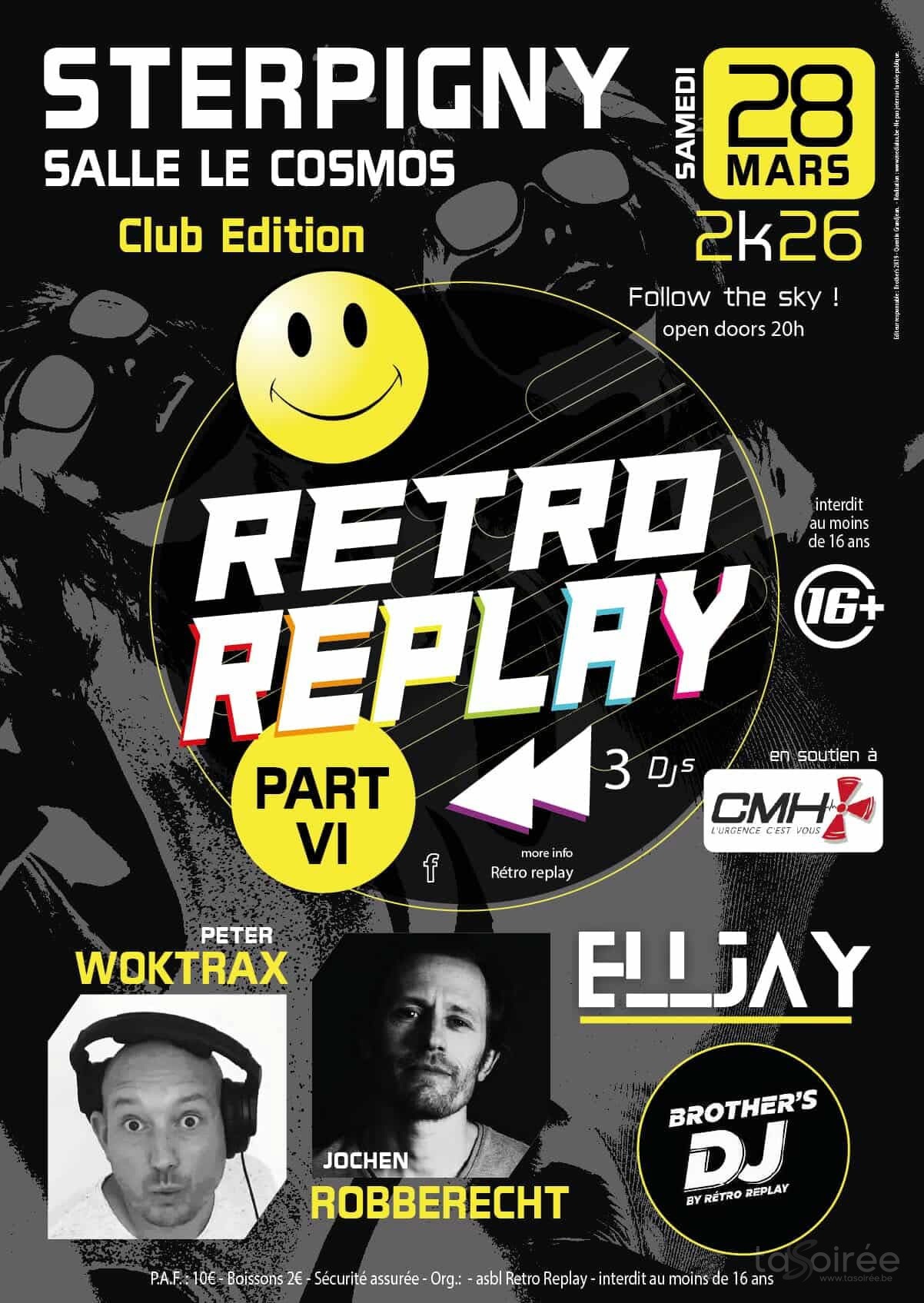 Affiche de la soirée Retro Replay Part. 6 à Sterpigny (Gouvy)