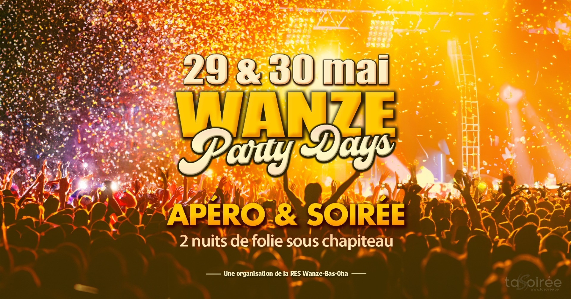 Affiche de la soirée La Soirée qui Déchire à Wanze