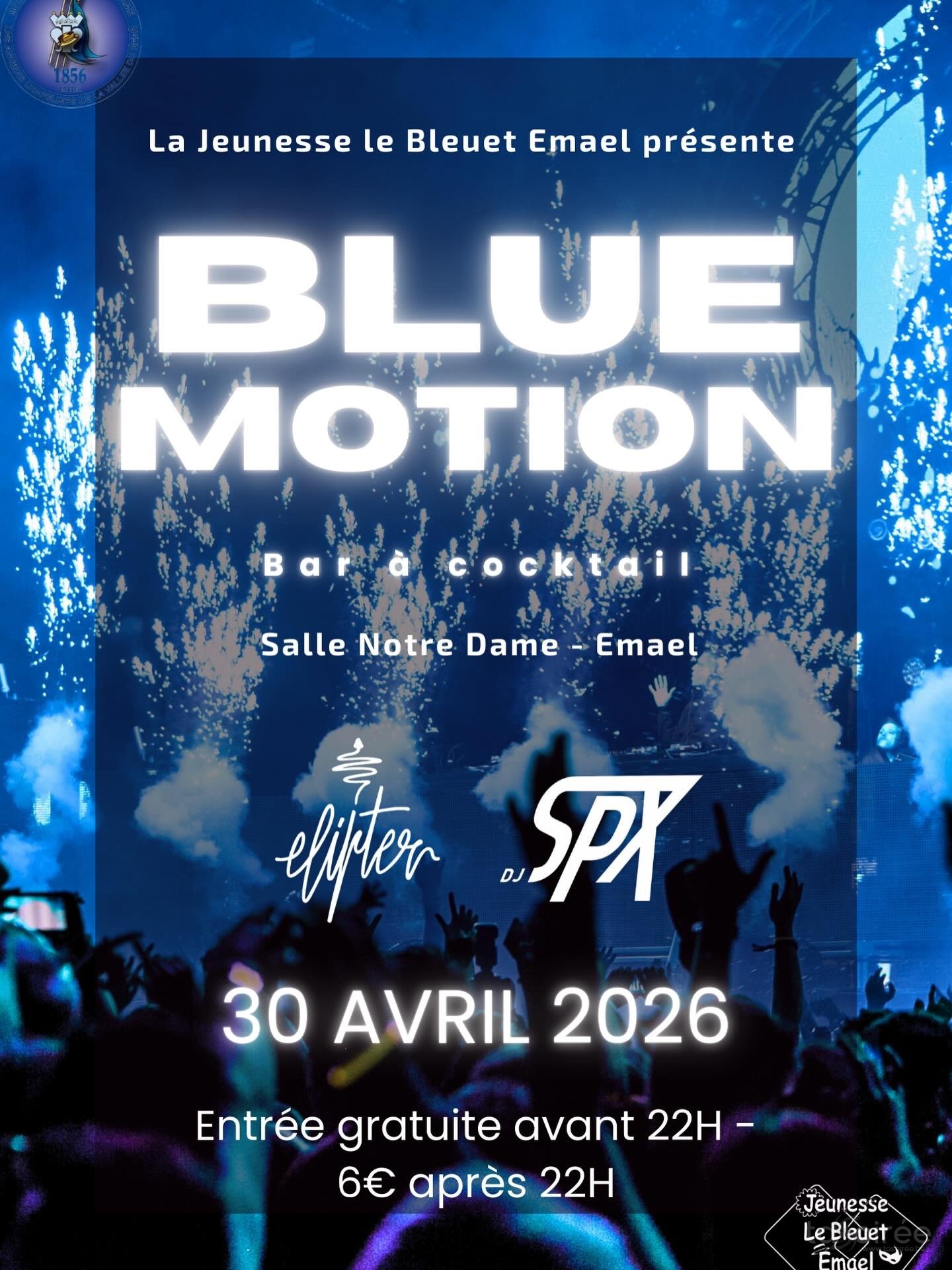 Affiche de la soirée Blue Motion à Eben-Emael