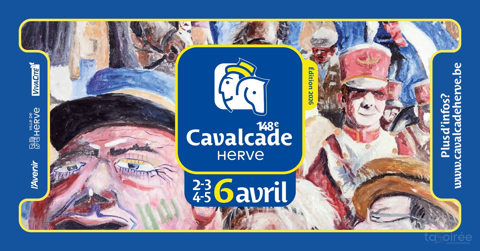 Affiche de la soirée Cavalcade de Herve 2026 à Herve