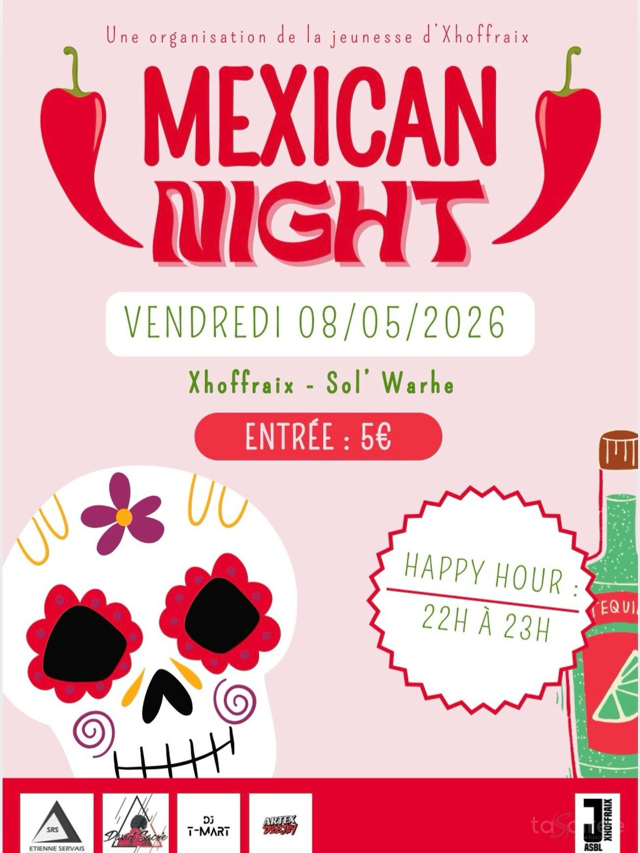 Affiche de la soirée Mexican Night à Xhoffraix