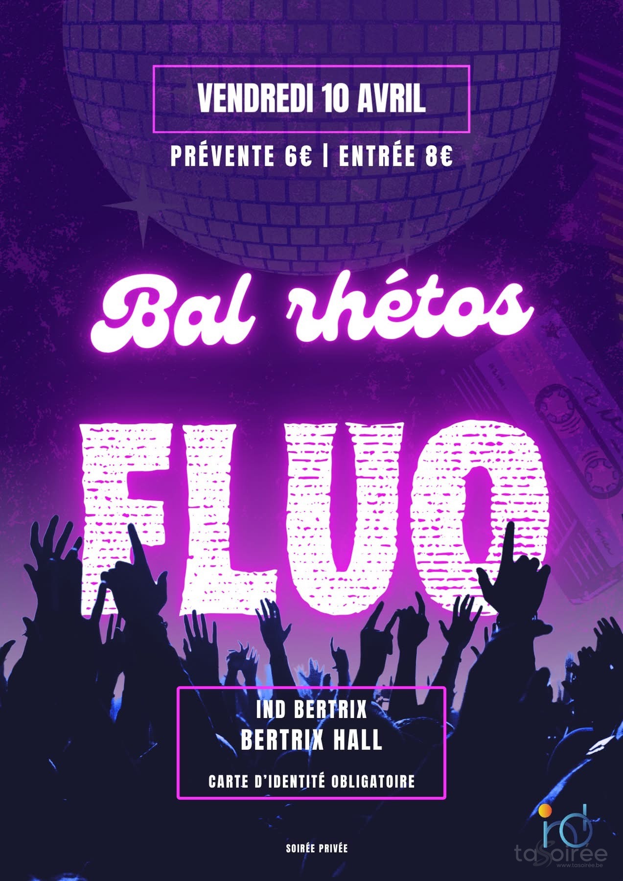 Affiche de la soirée Bal Rhétos IND à Bertrix