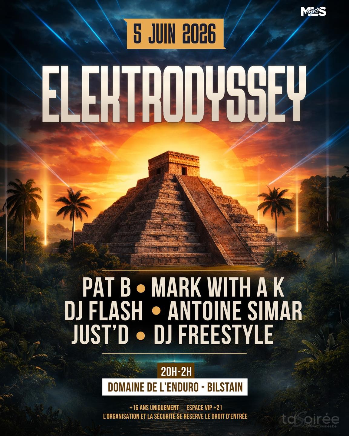 Affiche de la soirée Elektrodyssey à Bilstain