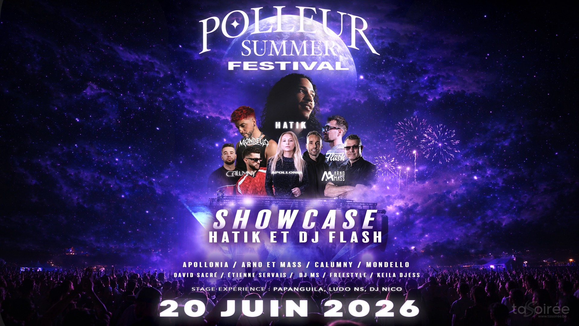Affiche de la soirée Polleur Summer Festival 2026 - Showcase Hatik & Flash à Polleur