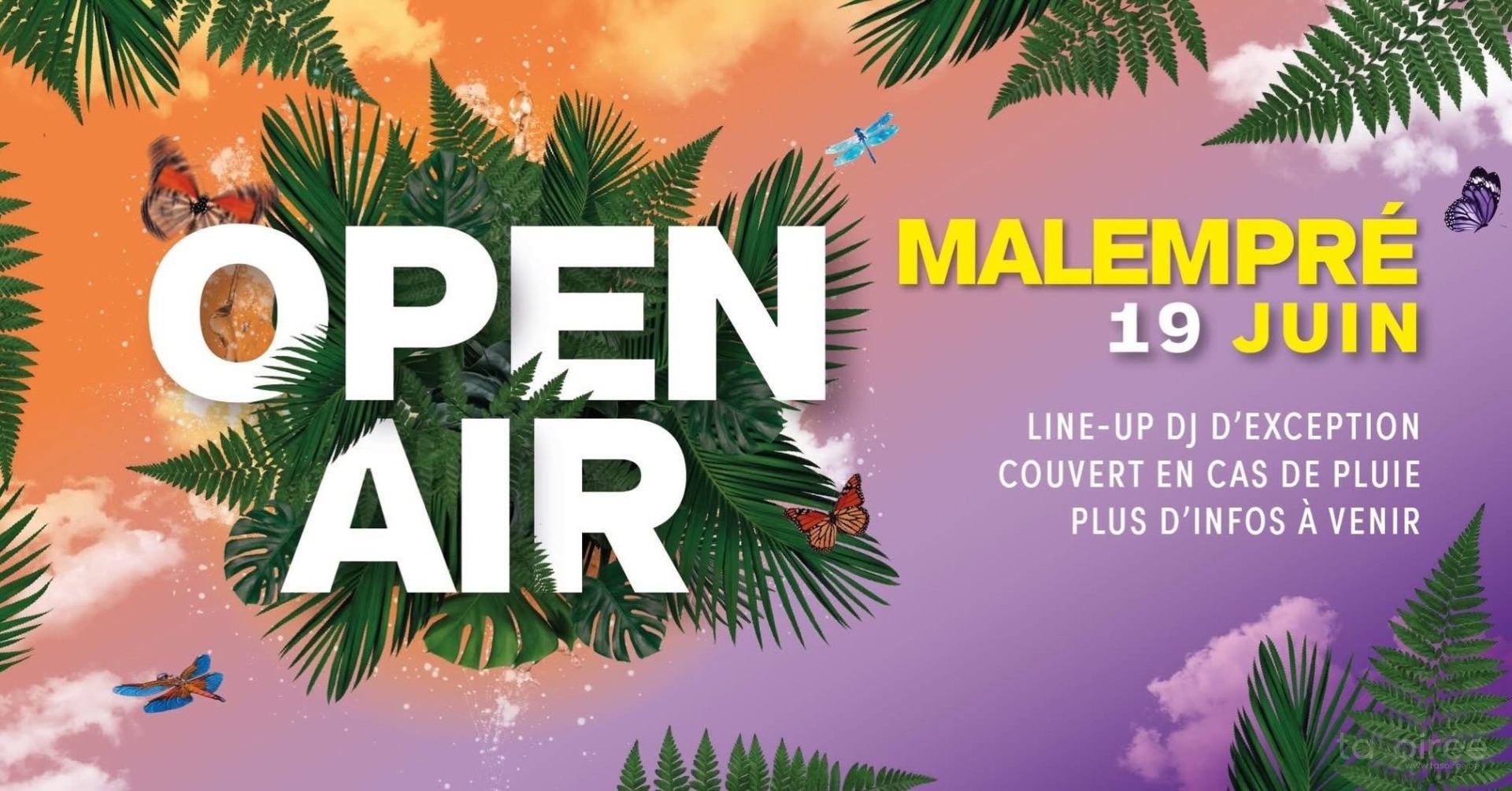 Affiche de la soirée Open Air à Malempré (Manhay)