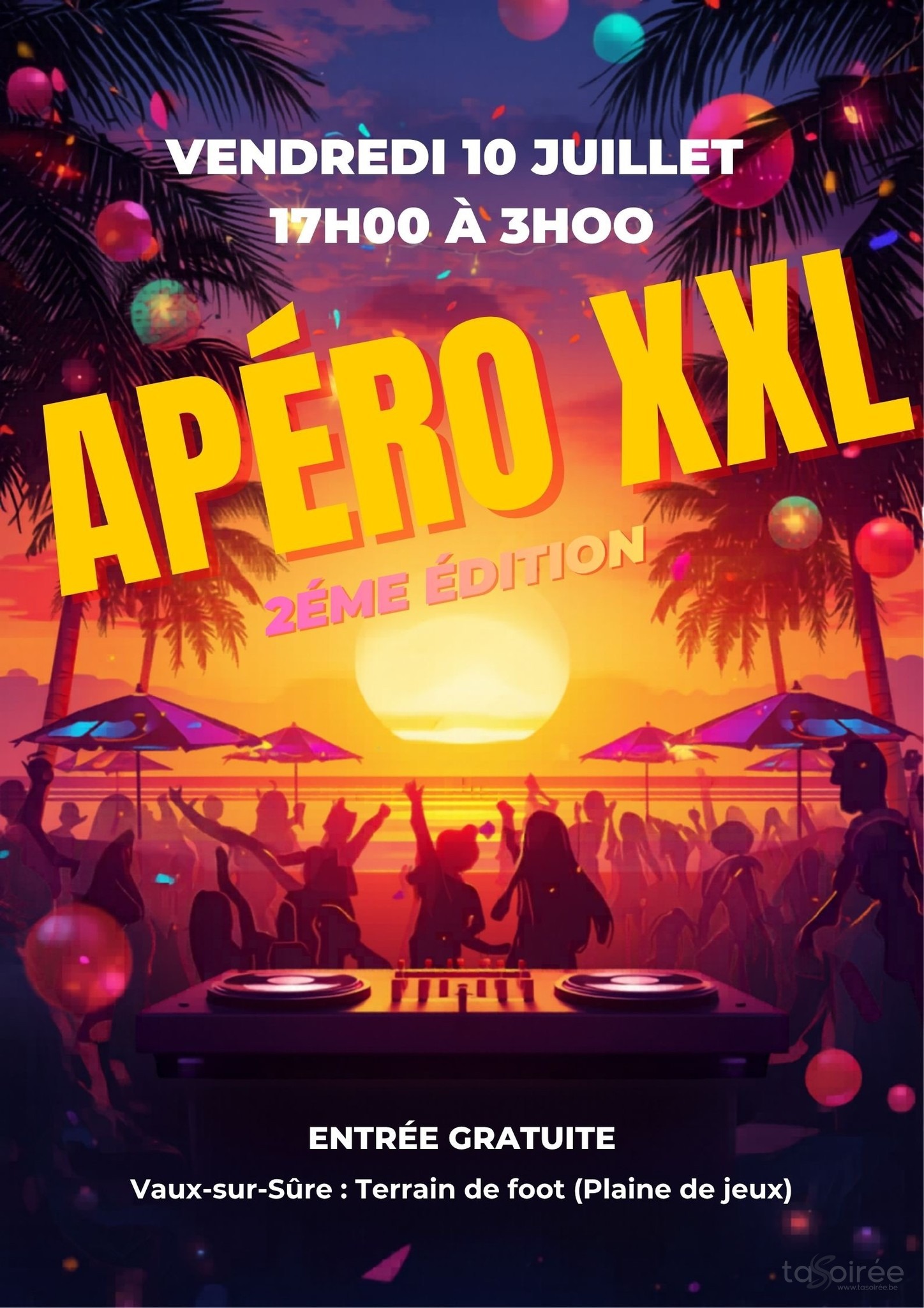 Verso flyer Apéro XXL - 2ème édition (Open Air)