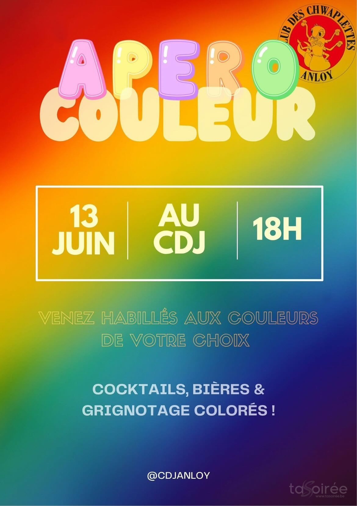 Affiche de la soirée Apéro Couleur à Libin