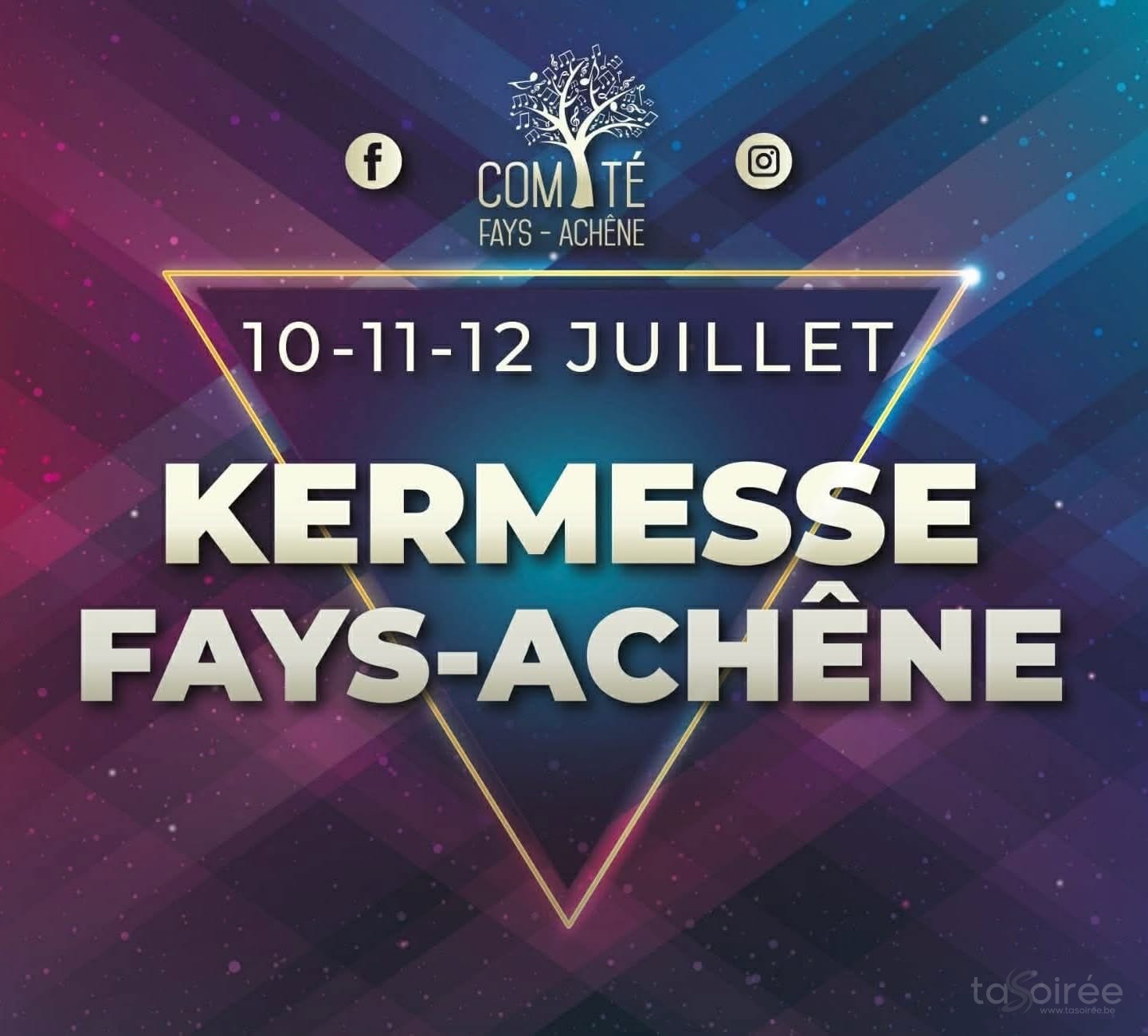 Affiche de la soirée Kermesse Fays Achêne 2026 à Ciney