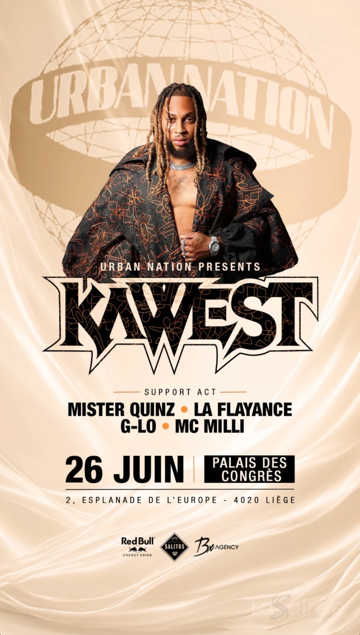 Affiche de la soirée URBAN NATION x DJ Kawest : F*** Exams ! à Liège