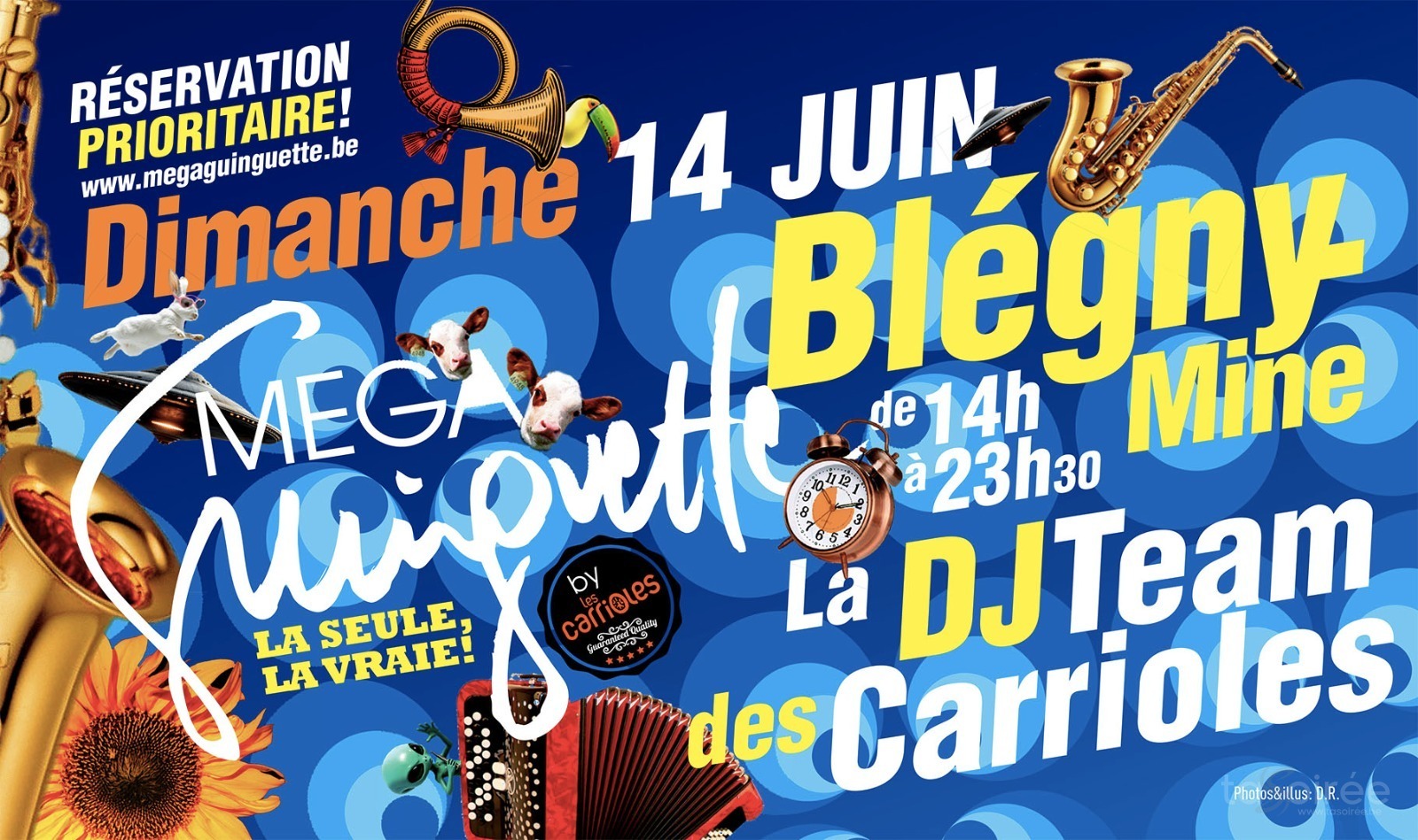 Affiche de la soirée MegaGuinguette N°03 à Blegny