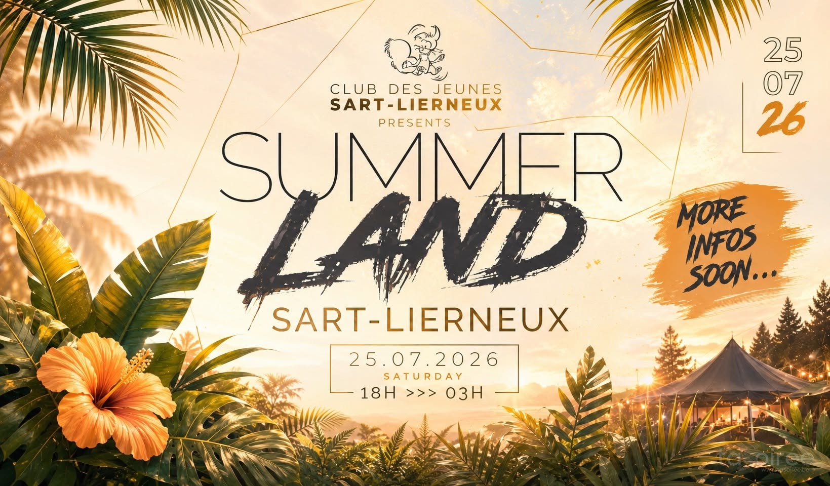 Affiche de la soirée