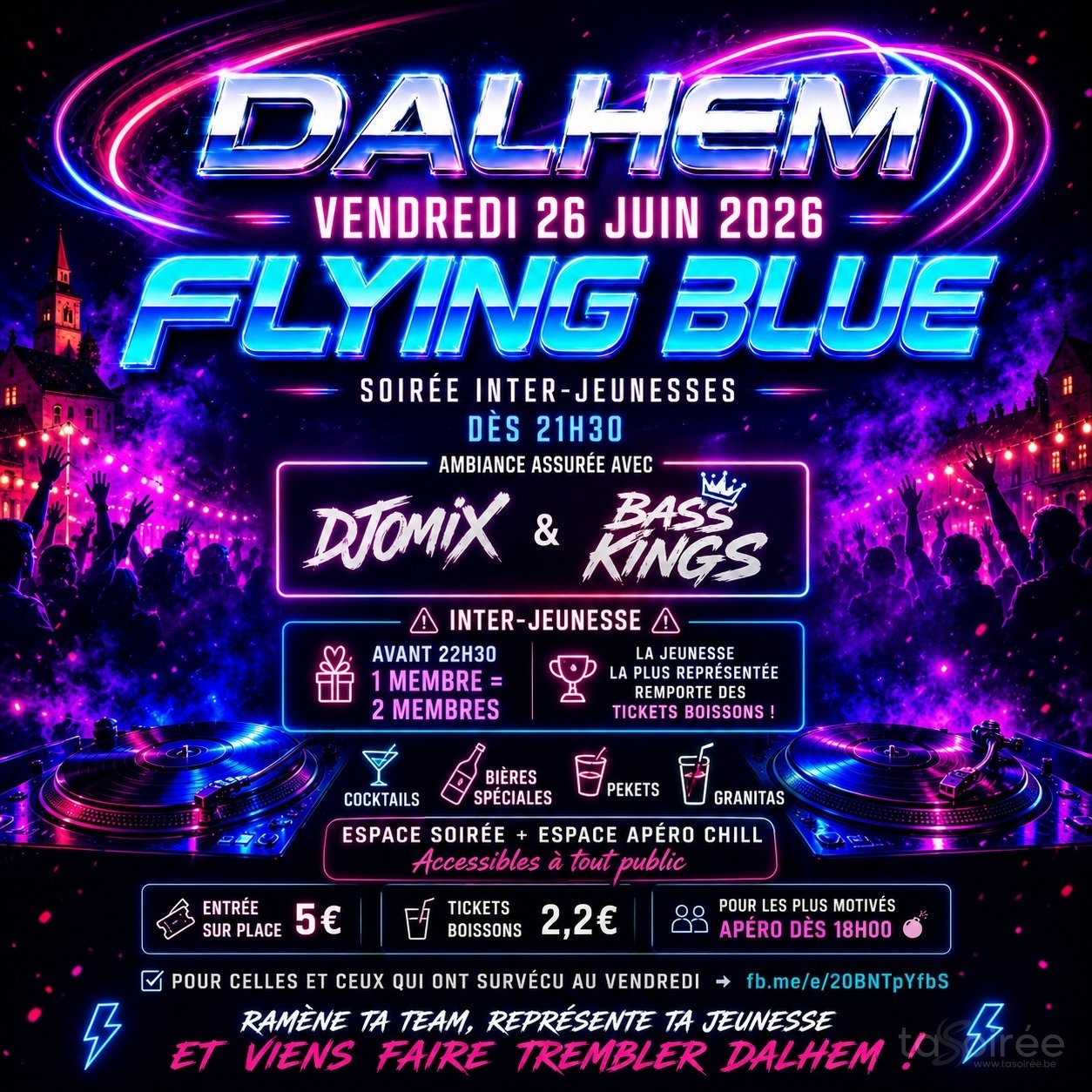Affiche de la soirée