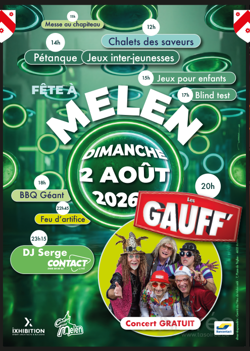 Affiche de la soirée