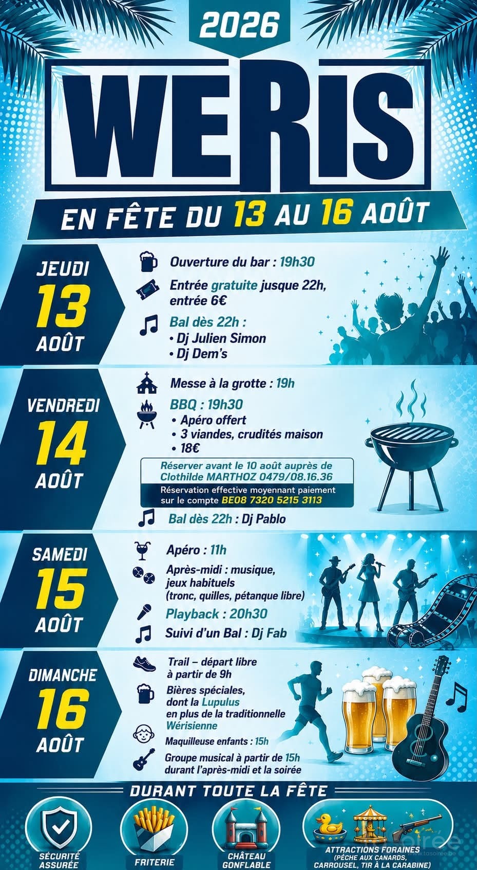 Affiche de la soirée