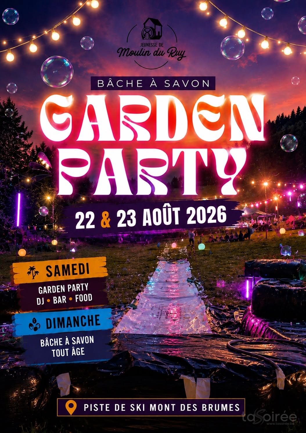Affiche de la soirée