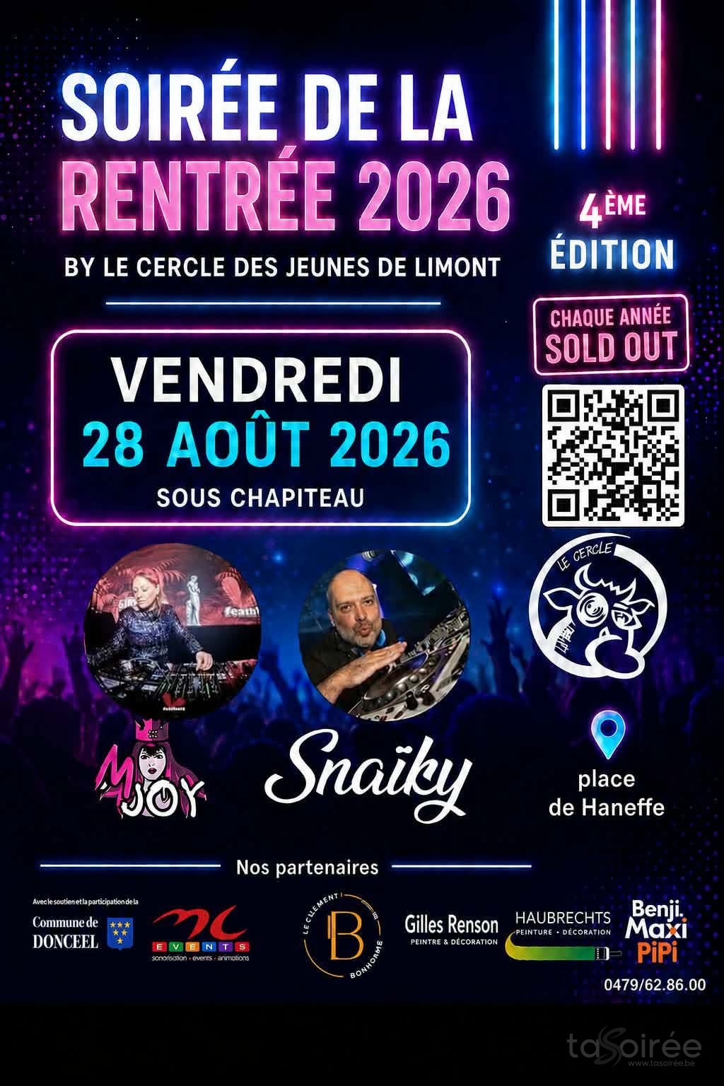 Affiche de la soirée