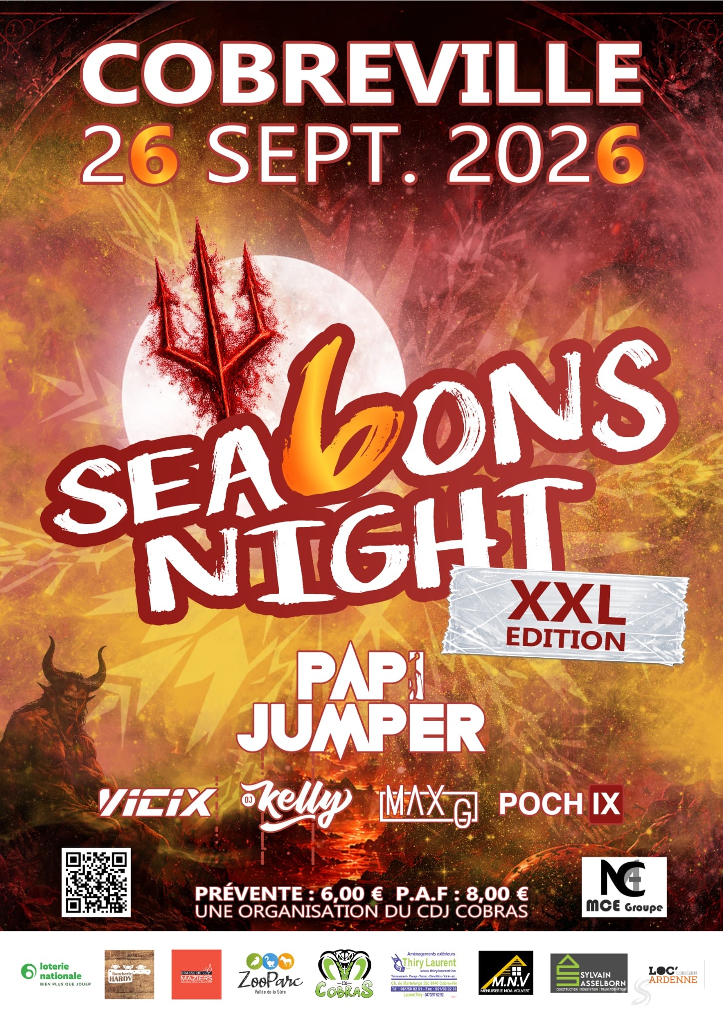 Affiche de la soirée