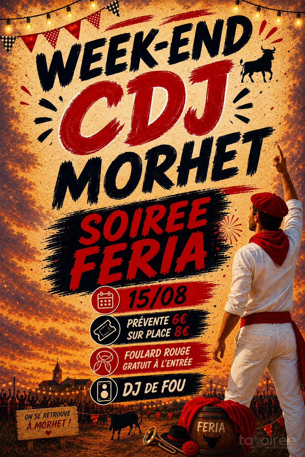 Affiche de la soirée