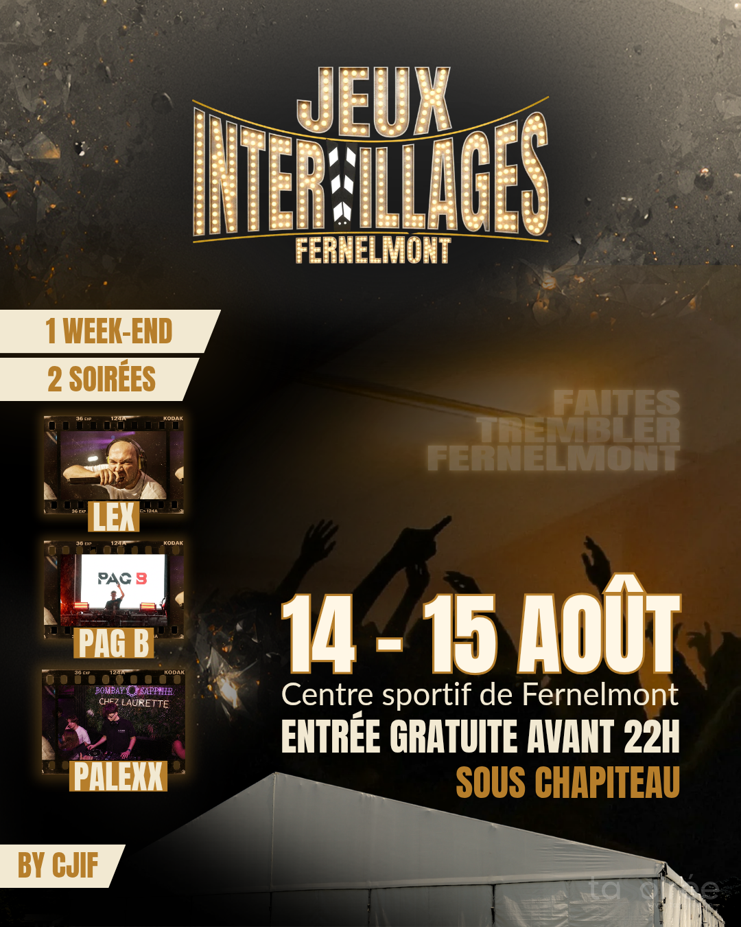 Affiche de la soirée