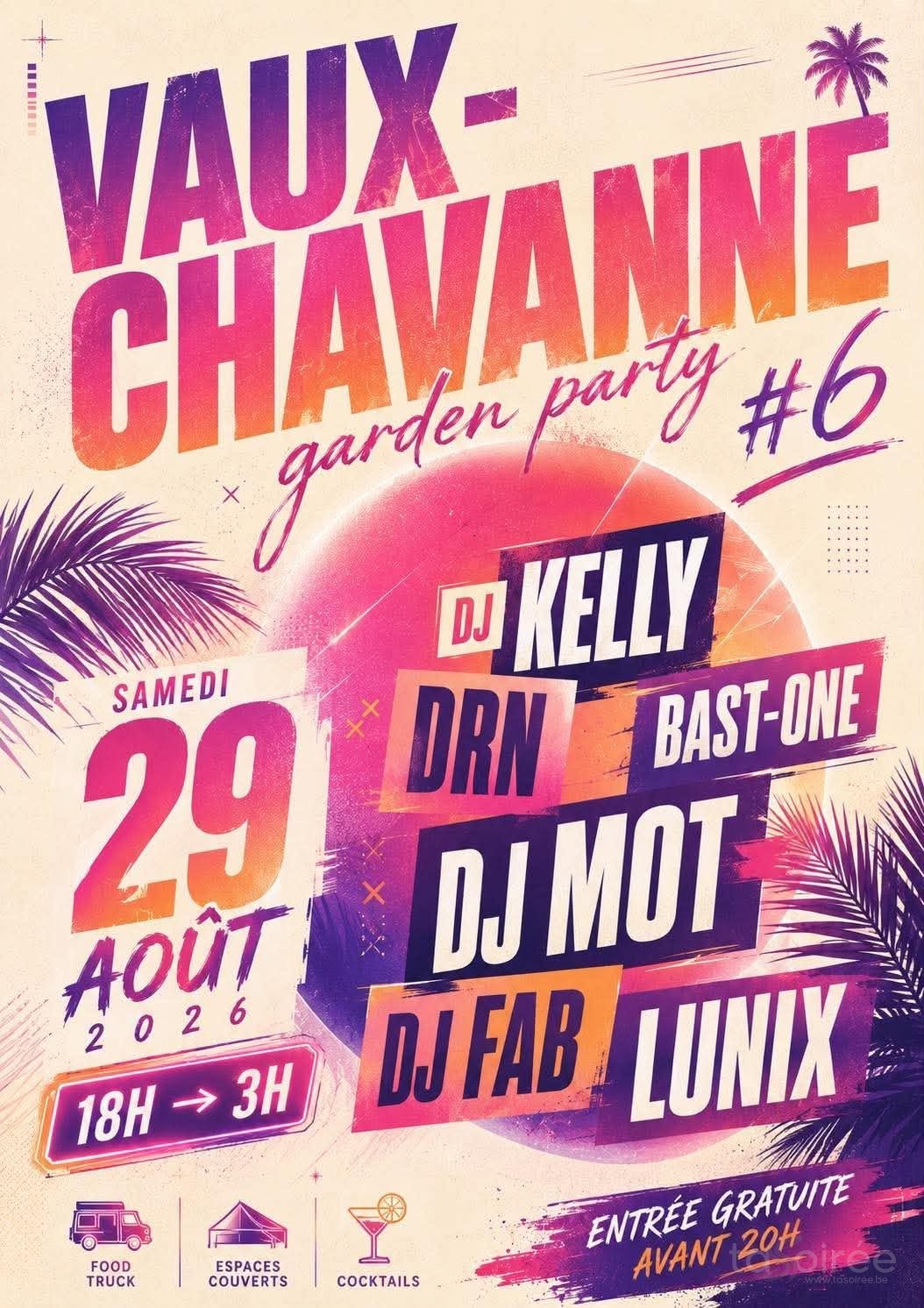 Affiche de la soirée