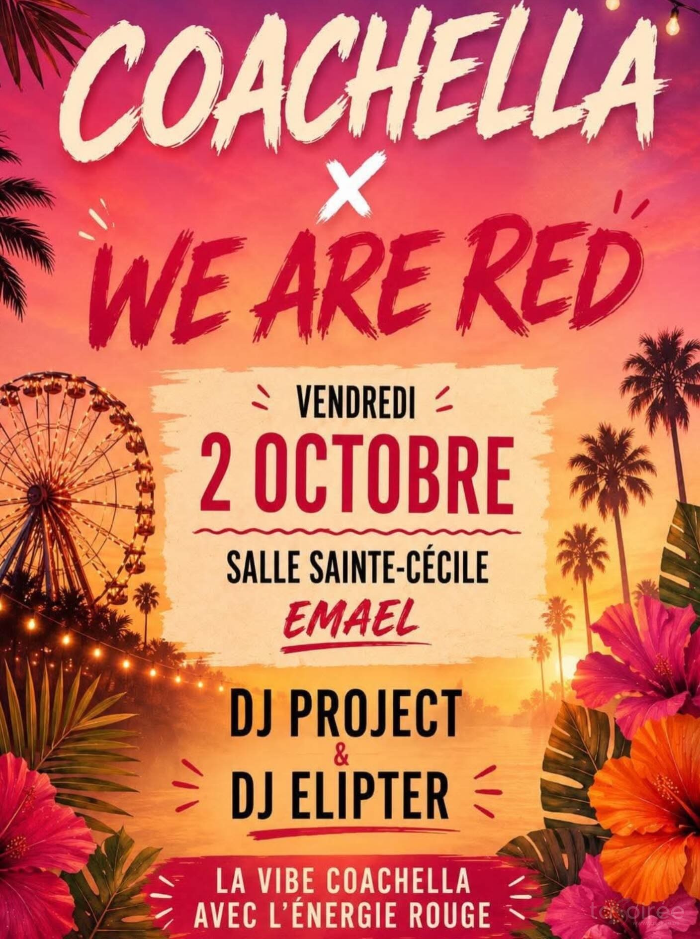 Affiche de la soirée