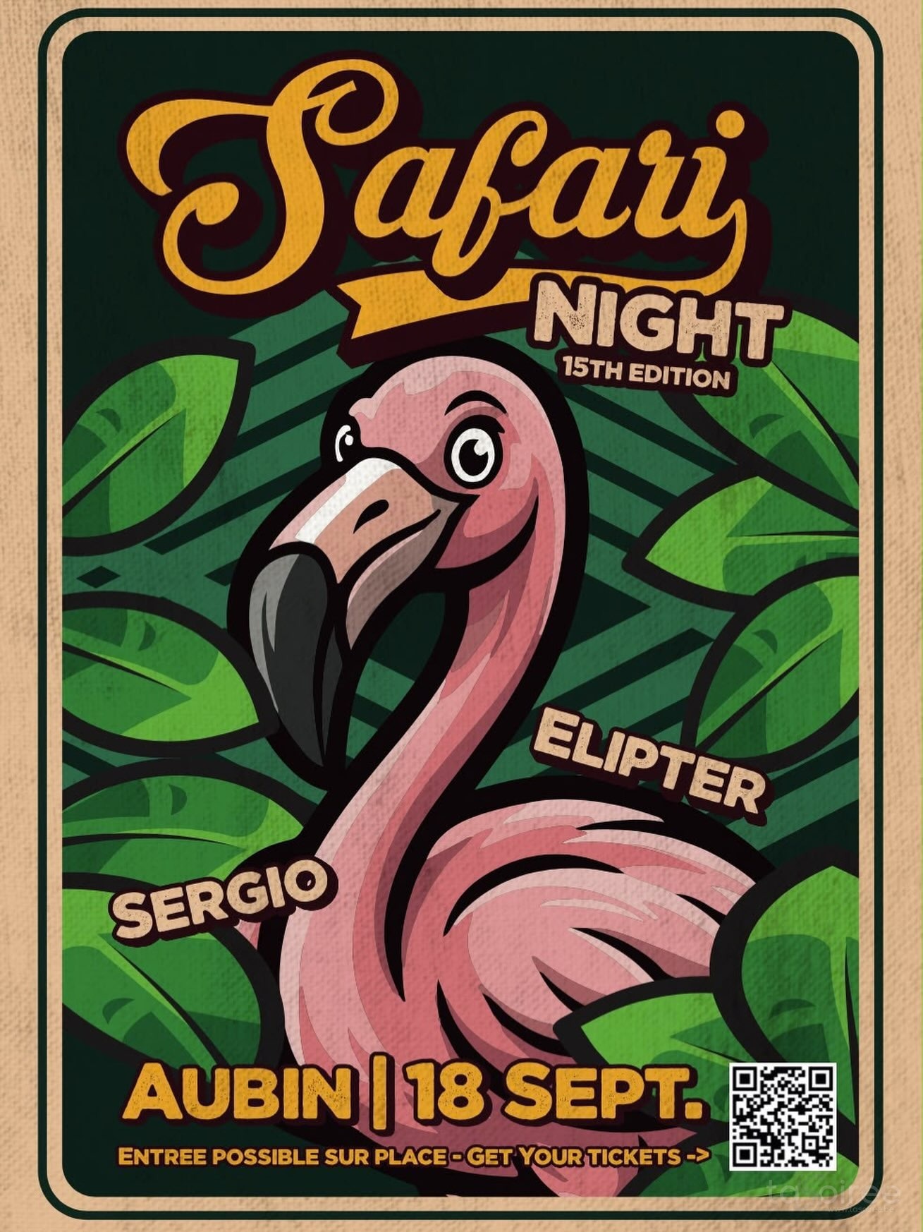 Affiche de la soirée
