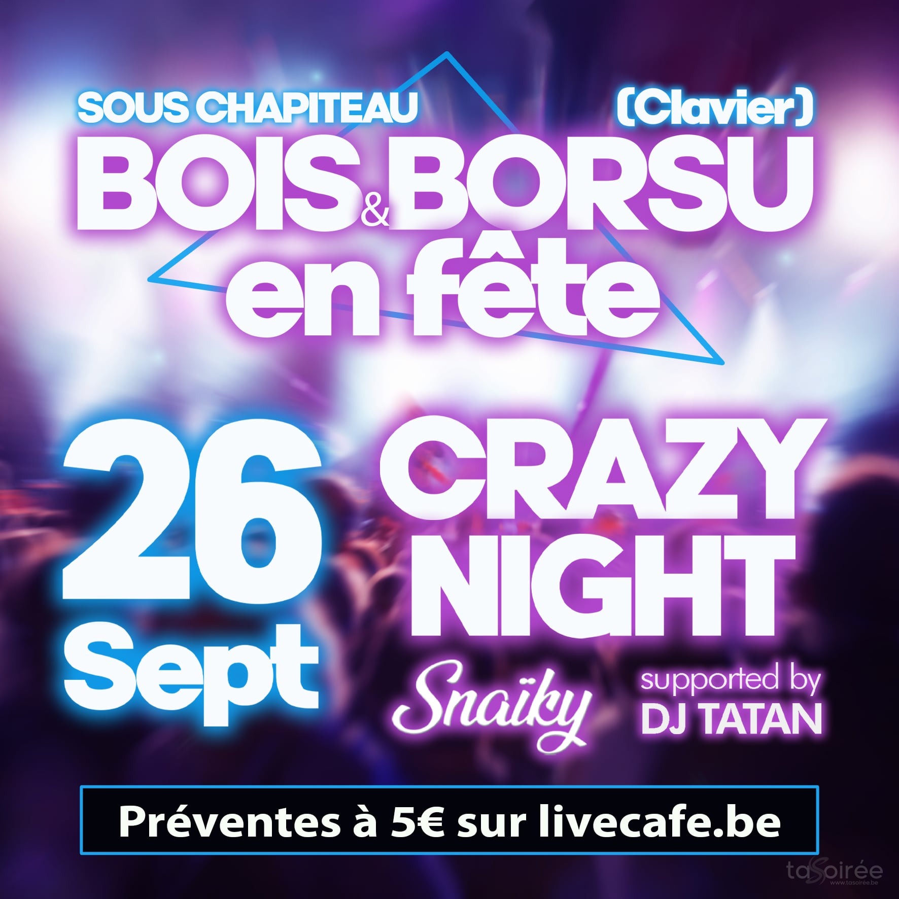 Affiche de la soirée