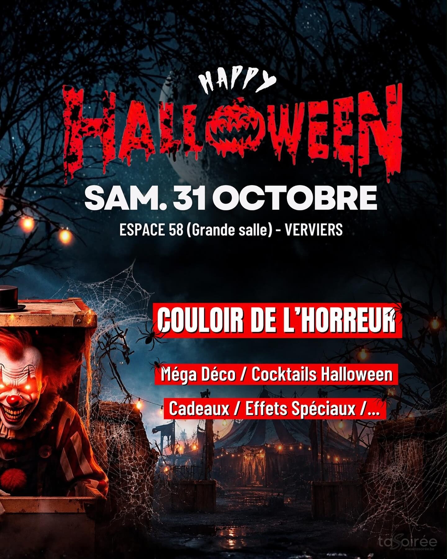 Affiche de la soirée