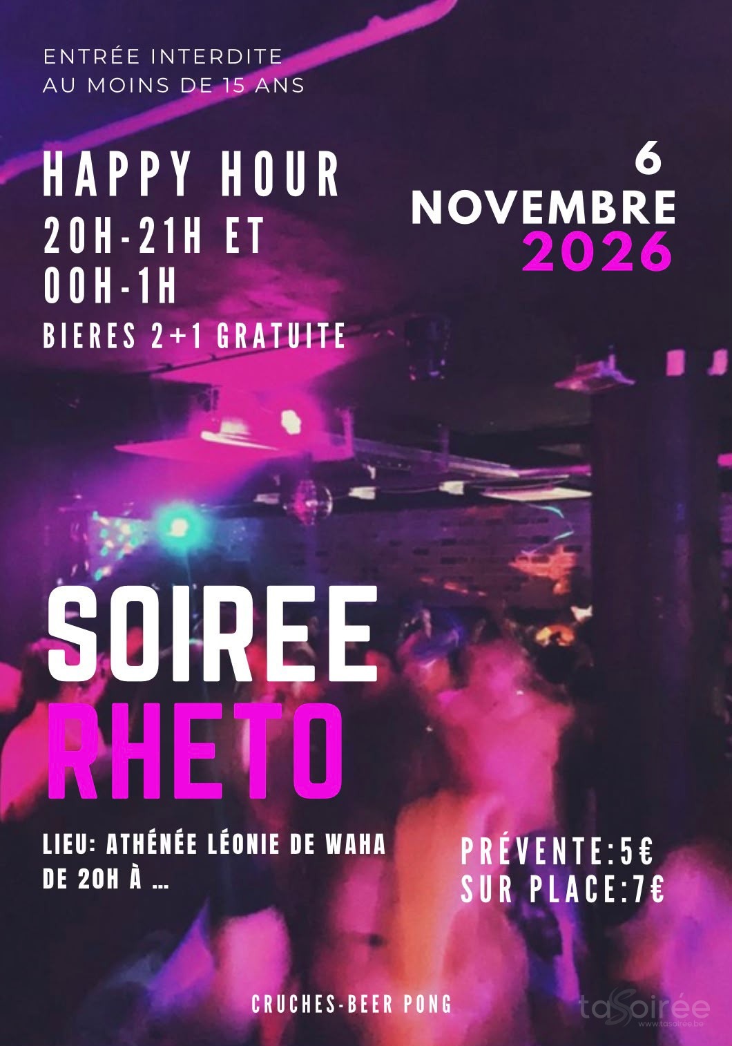Affiche de la soirée