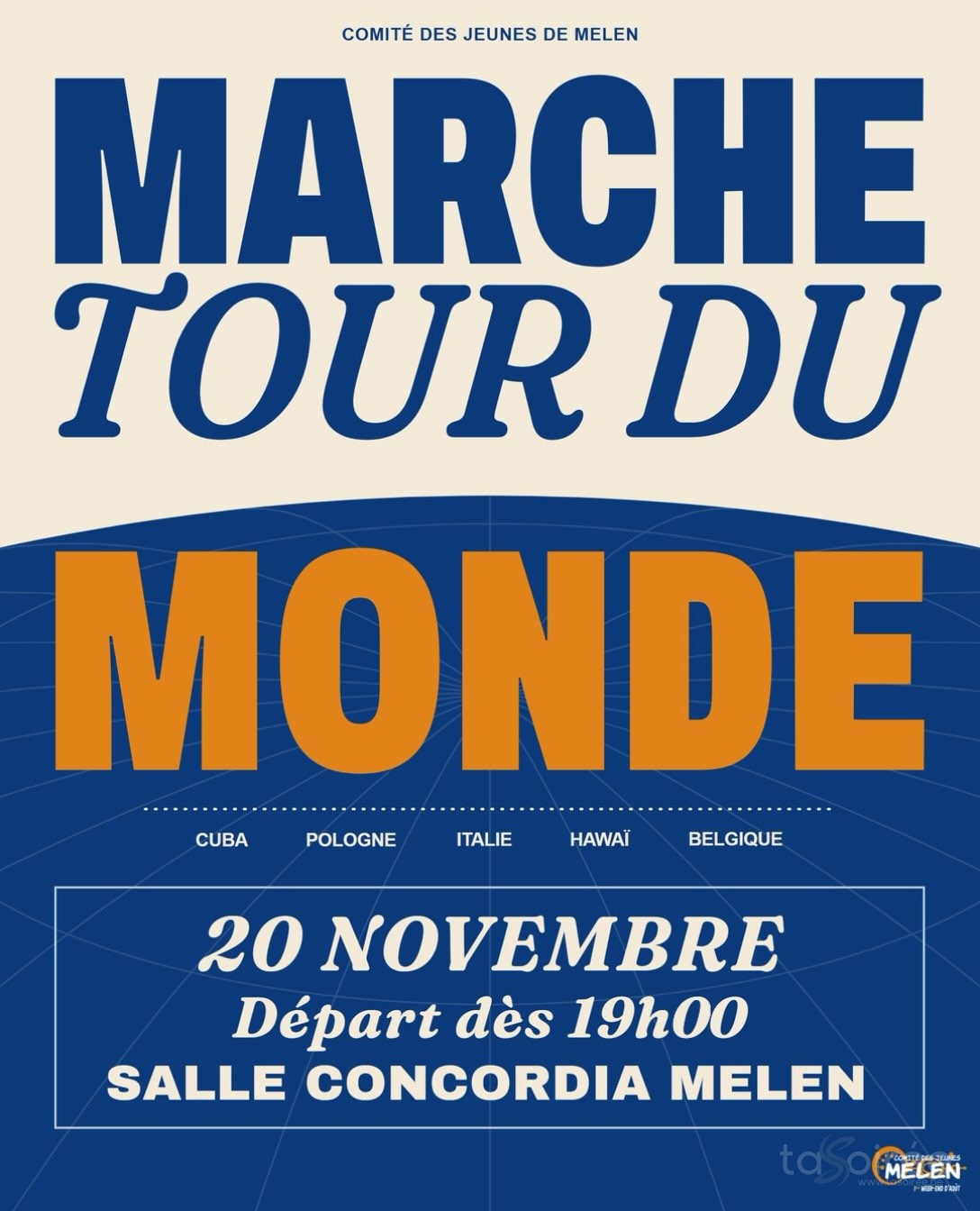 Affiche de la soirée